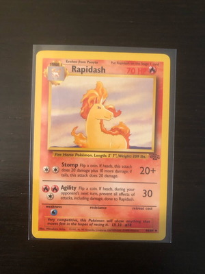Pokémon Rapidash card like new, genuine