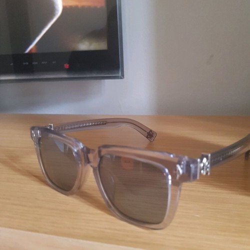 Chrome Hearts sunglasses like new, white and blue