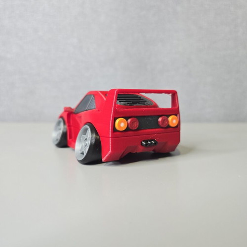 3D printed tooned Ferrari F40 decorative car, like new