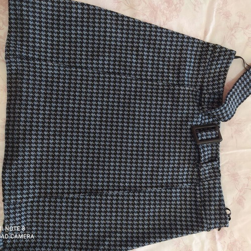 Attrattivo mini winter skirt like new, gray checkered