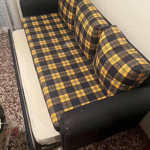 Sofa bed used with mattress included