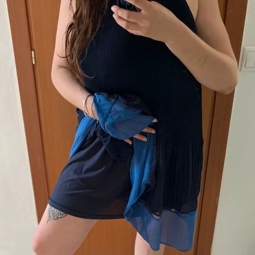 H&M airy dress, blue, XL