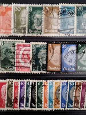 German stamp collection, card G