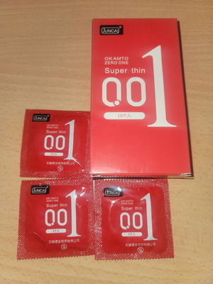 Προφυλακτικά 001 κόκκινη συσκευασία νέα, υπερλεπτά ιαπωνικά λάτεξ, 10 τεμ