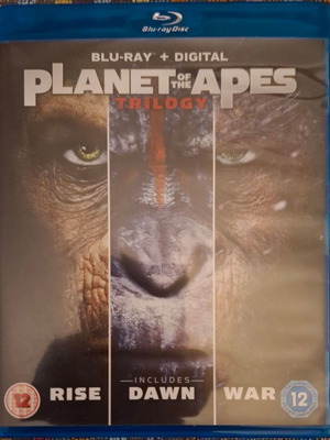 Ο πλανήτης των πιθήκων τριλογία Blu-ray σαν καινούργιο χωρίς ελληνικούς υπότιτλους