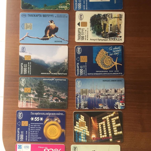 Phone cards used, pack