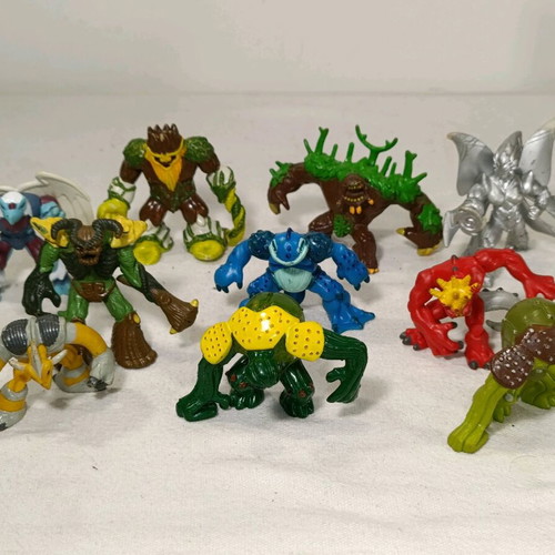 Gormiti figures used, all together