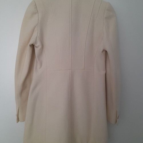 Miss Sixty vintage coat used, ecru with gold buttons and high collar