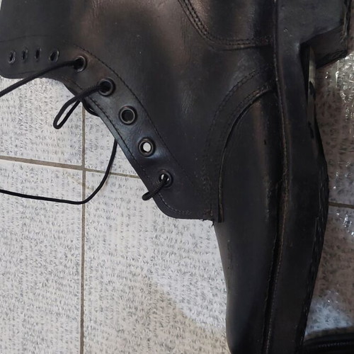 Military boots No47 Greek army new leather with wool socks gift