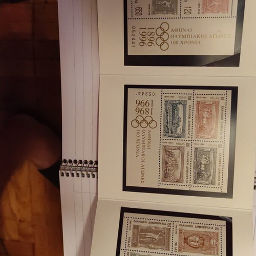 Greek Stamps New Olympic Games Athens 1896-1996 Set of 12