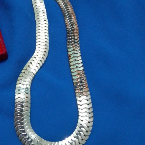 Shiny necklace made of gold-plated steel gold color 45cm new
