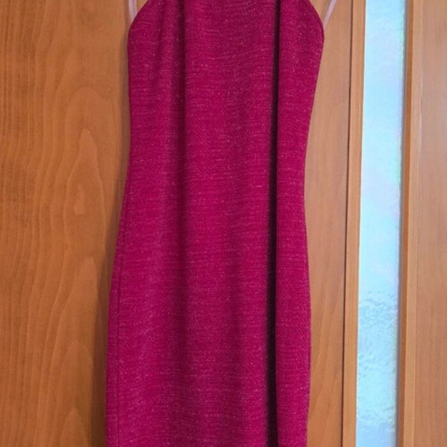 Greek dress size M/L, red with subtle shimmer