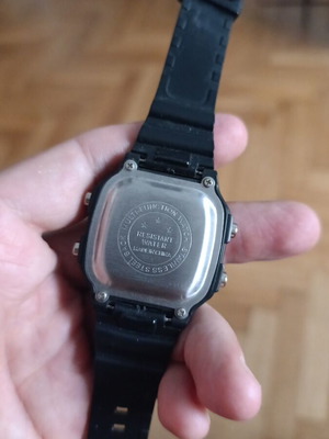 Electronic watch used, black