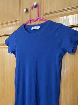 Celestino mini dress rib fabric deep blue like new