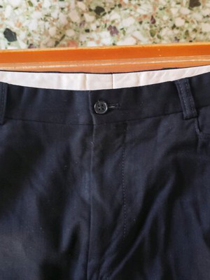 Ted Lapidus Paris black wool pants Large 46cm waist like new