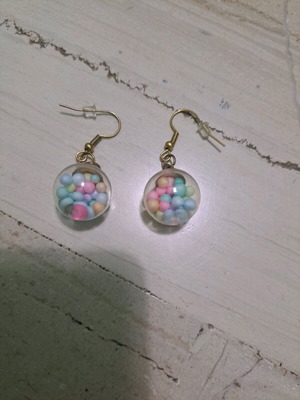 Dangling earrings new, multicolored