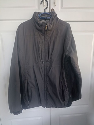 Rodeo men's outdoor jacket with Clima Tex like new, gray, medium