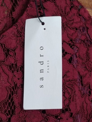 Sandro dress new, red velvet