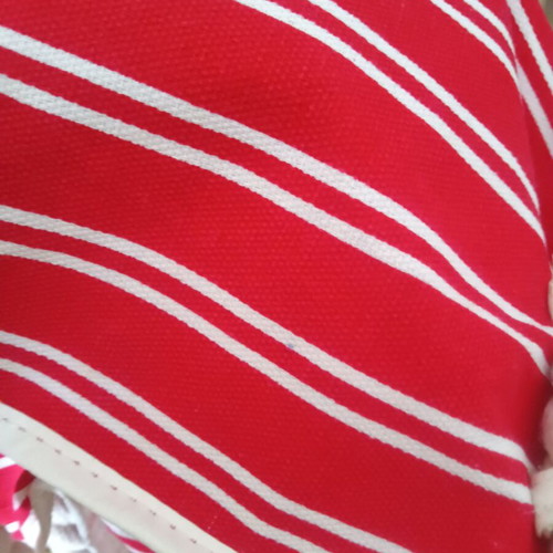 Cotton beach bag, red