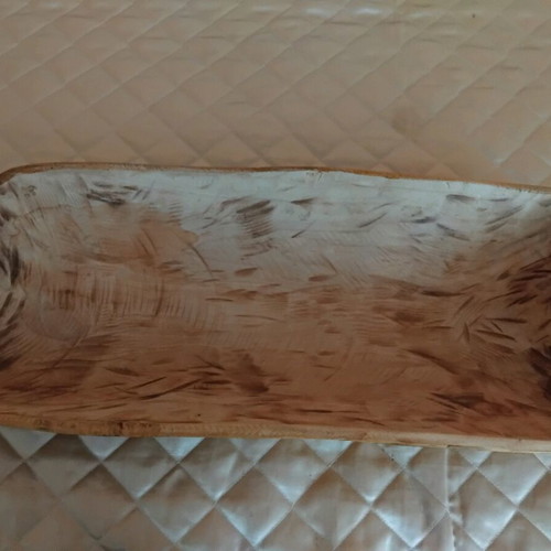 Authentic wooden trough used, over 70 years old