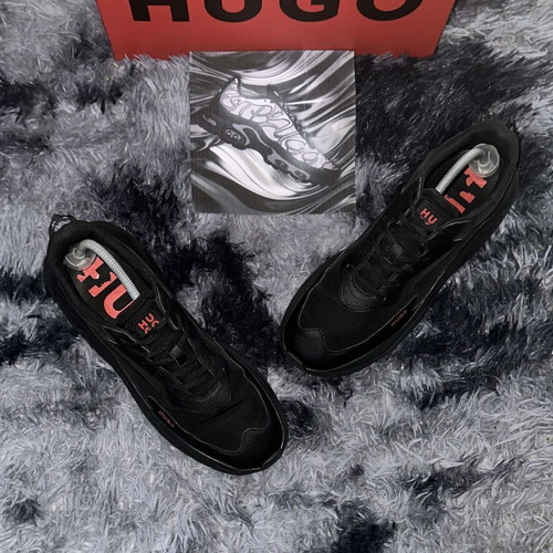 Hugo Boss Runners sneakers size 45, black and red