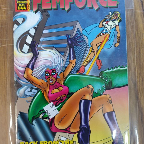 Femforce comics used, AC Comics issue 144