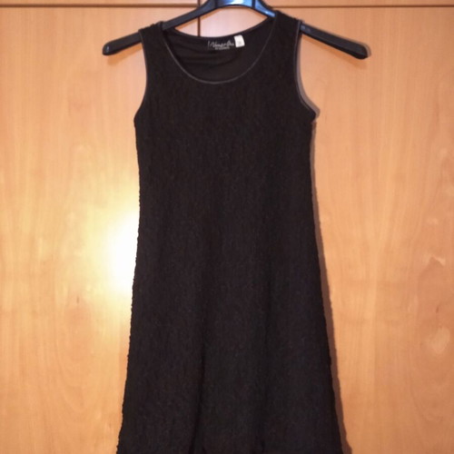 Black elastic mini dress like new, size S