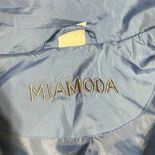 Women's long quilted jacket blue like new