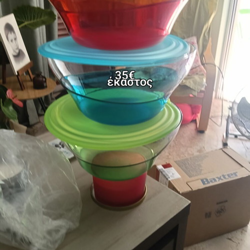 Salad bowl red 4.6 liters new