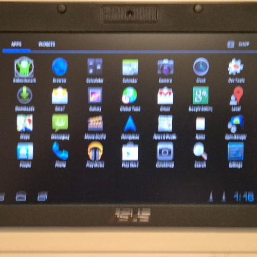 Asus eee PC 4G 1Gb with 16GB SD card Android OS used