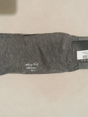 Men's socks new gray 43-44, 100% cotton