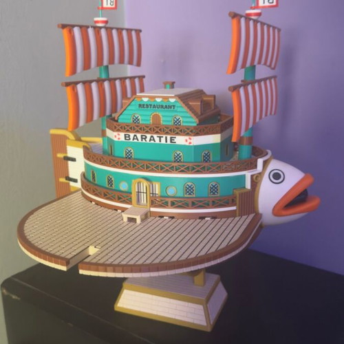 3D Printed Πλοίο Baratie One Piece με βάση