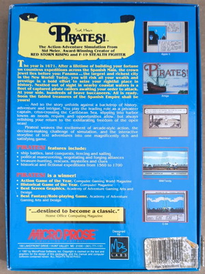 Sid Meier's Pirates MicroProse Commodore Disk Big Box like new