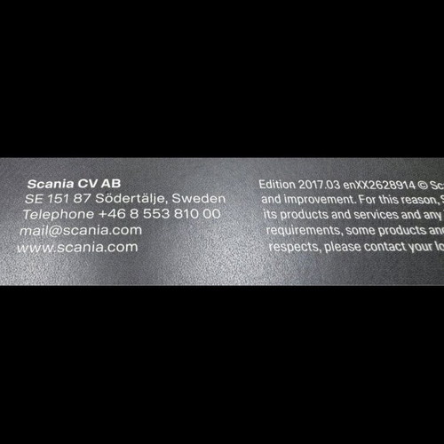 Scania merchandise set like new, Sweden edition 2017
