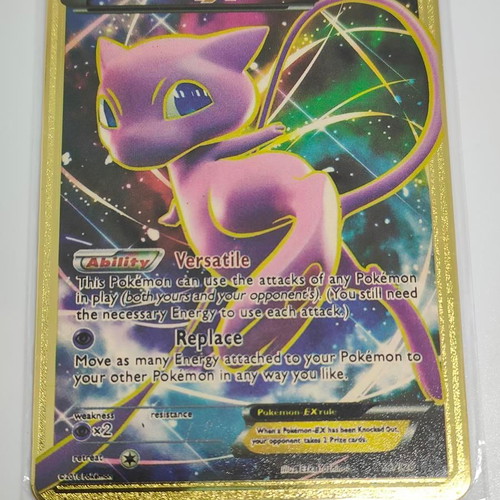 Pokémon Mew EX 2016 Gold Metal Card like new