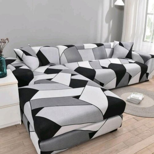 Sofa covers set of 3 like new with 3 small pillowcases