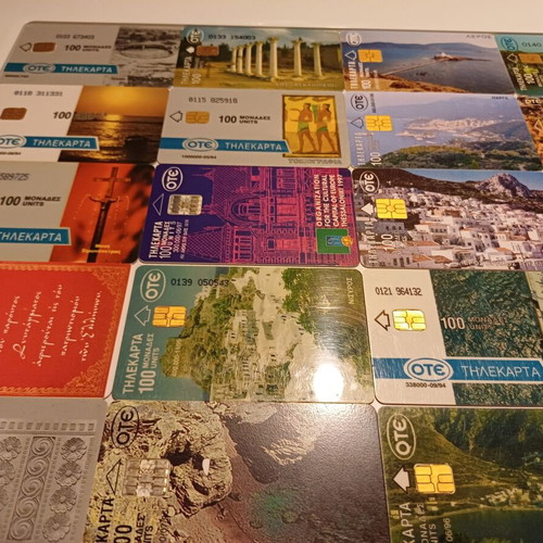 OTE Phone Cards Used, Collectible Set of 55
