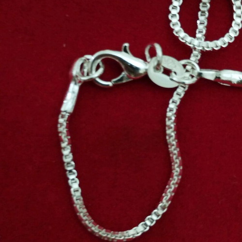 Silver 925 chain with pendant jewelry, new, length about 65 cm