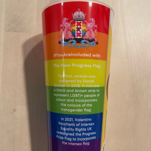 Plastic cup LGBTQI+ pride new