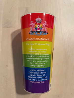 Plastic cup LGBTQI+ pride new