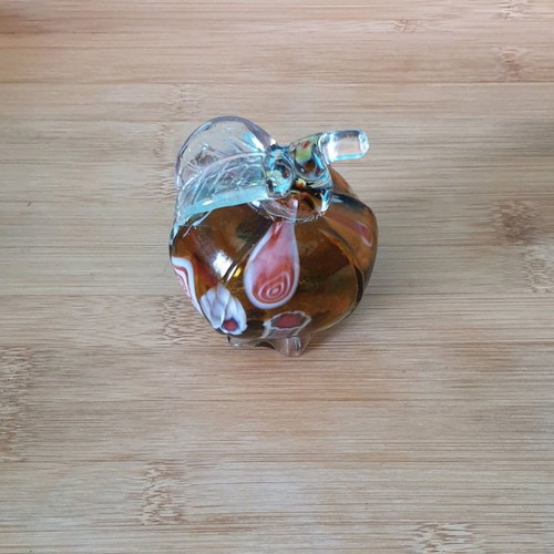 Glass decorative pomegranate used, Murano style