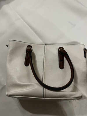 Handbag used white 41x31cm