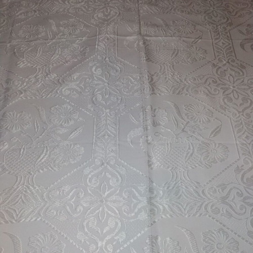 Quilted coverlet with satin thread like new, set of two