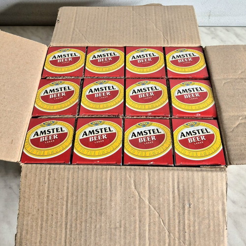 Amstel Beer Glasses set of 12, new