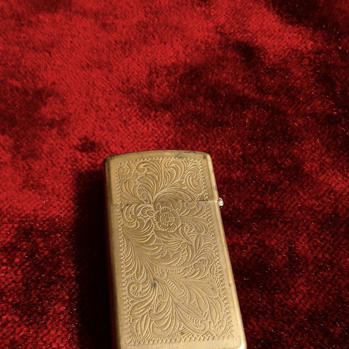 Zippo Venetian Brass lighter used, collectible 1995 Canada edition