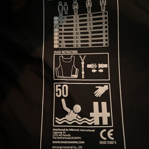 Magic Marine Performance Buoyancy Aid 50N Size S like new