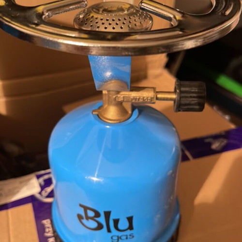 Blue gas burner with plastic base, Jambo, pack of 3