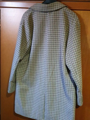 Checked coat Pull & Bear like new, beige and brown, size M