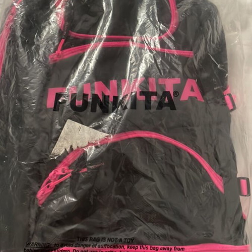 Funkita Shoulder Bag New, Black and Pink for Swimming and Polo