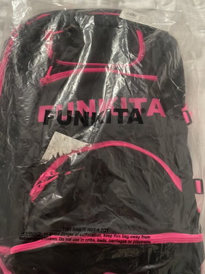 Funkita Shoulder Bag New, Black and Pink for Swimming and Polo